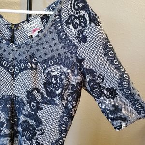 Yoana Baraschi Fleuris Lace Dress Size 6